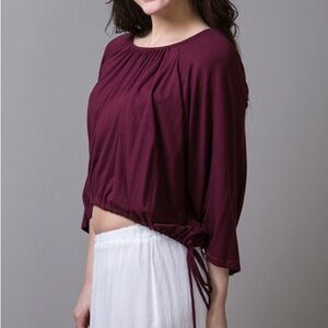 Elan Crimson Crop Top NEW!